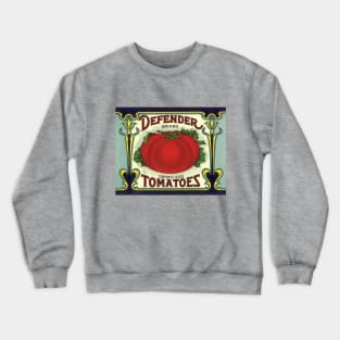 Vintage Defender Tomatoes Label Crewneck Sweatshirt